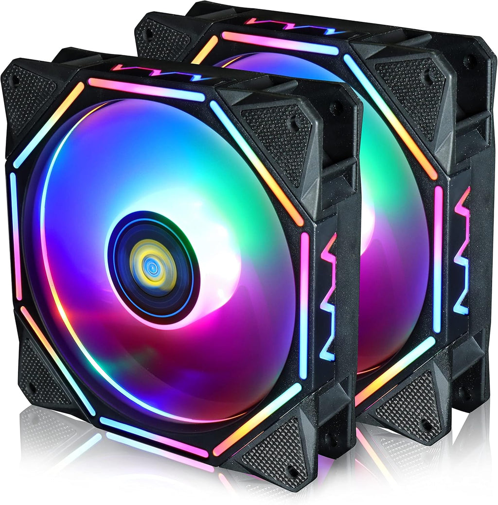 120mm RGB LED Case Fan 2Pack M958