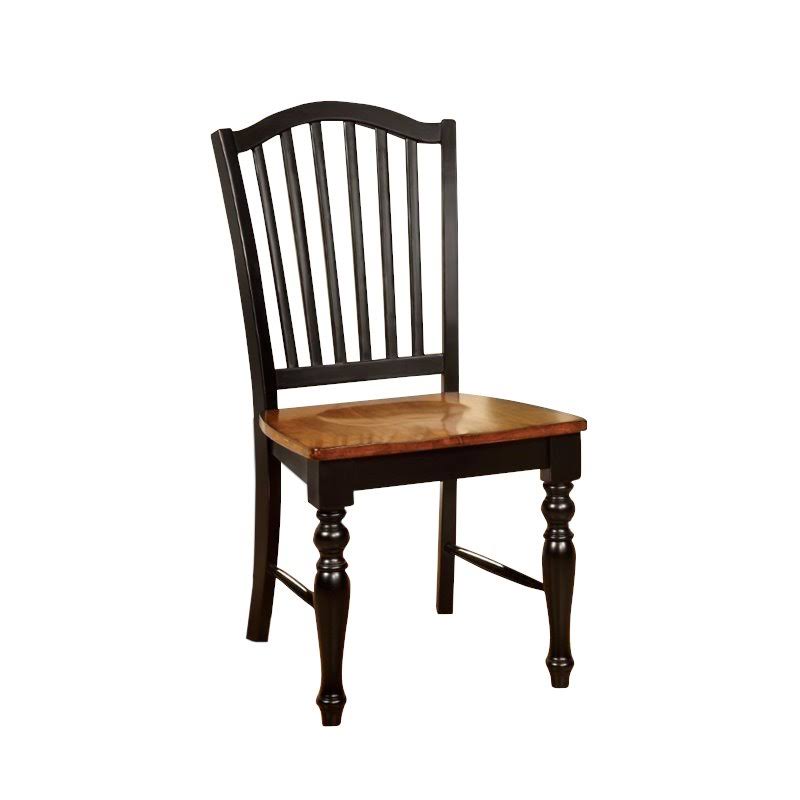 Antique Oak Dining Chair Set of 2 D5381