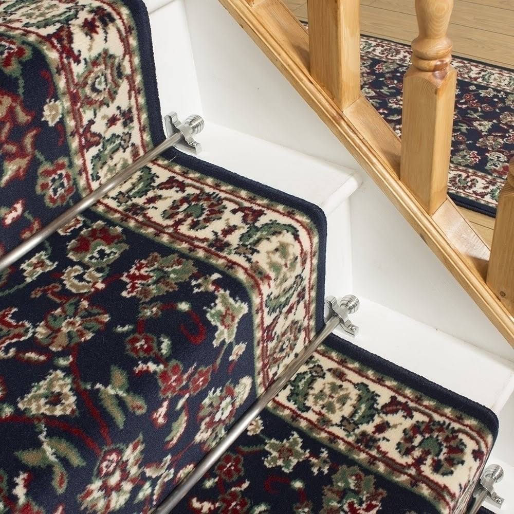 Persian Blue Stair Carpet Runner 35 foot H755