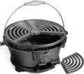 Pre-Seasoned Cast Iron Portable Charcoal Grill S70043