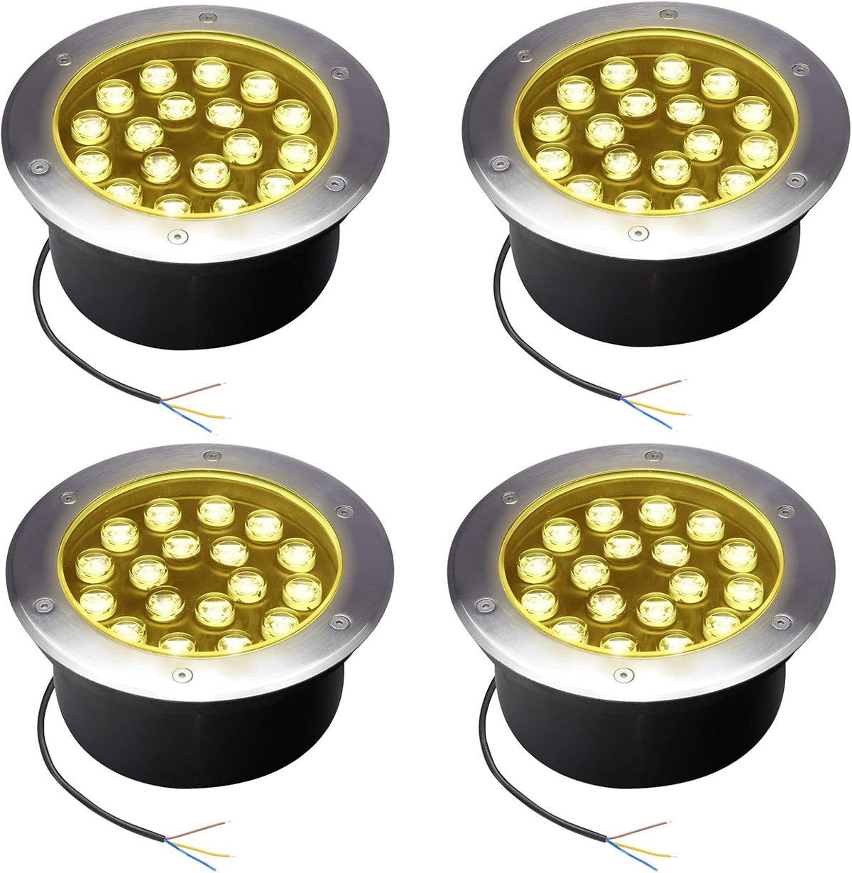 5W Waterproof White LED Well Landscape Light Pack of 4 O302969