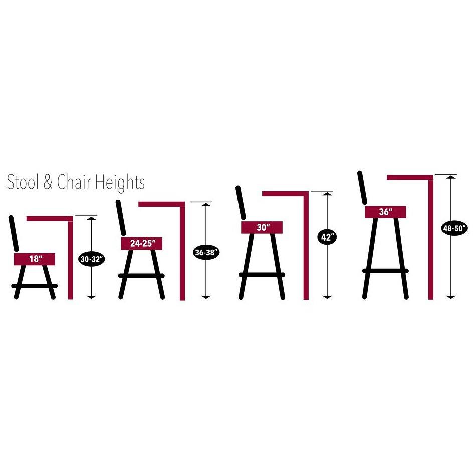 25 inch Chrome Bar Stool A1861