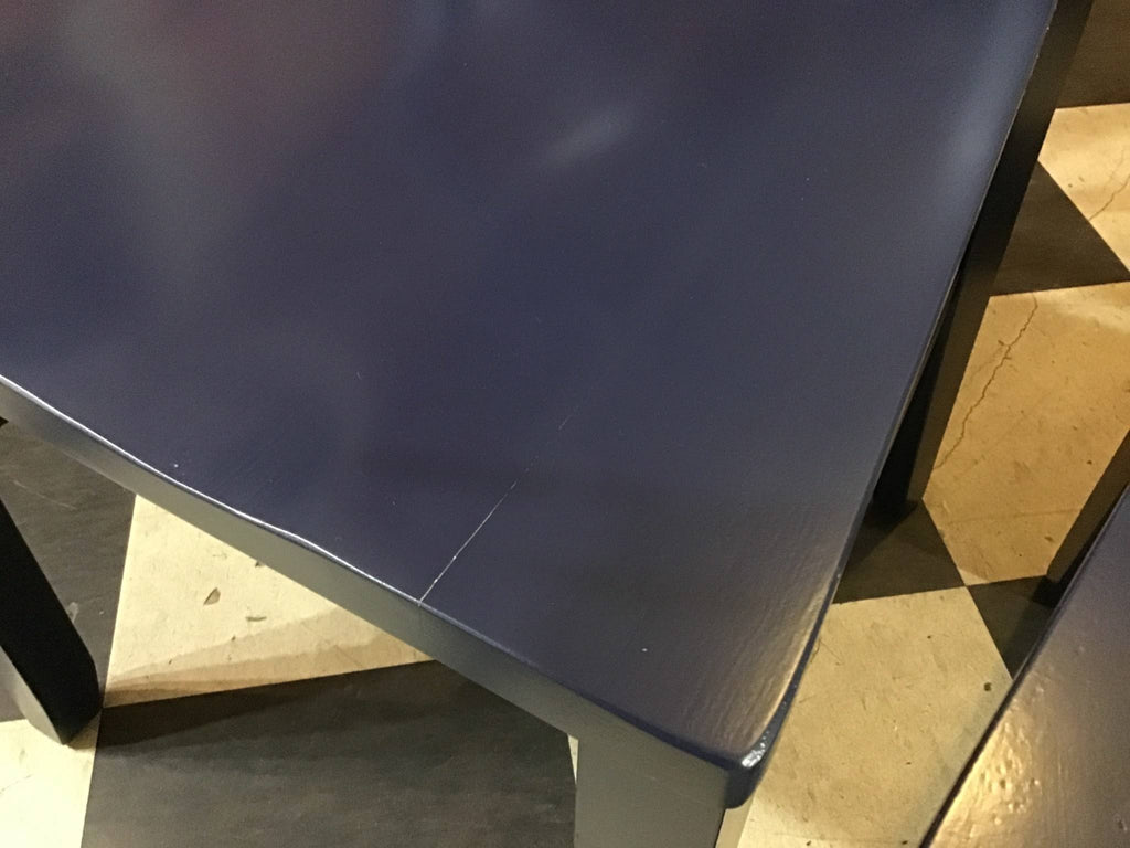 Set of 2 Dark Blue Dining Chair P4730