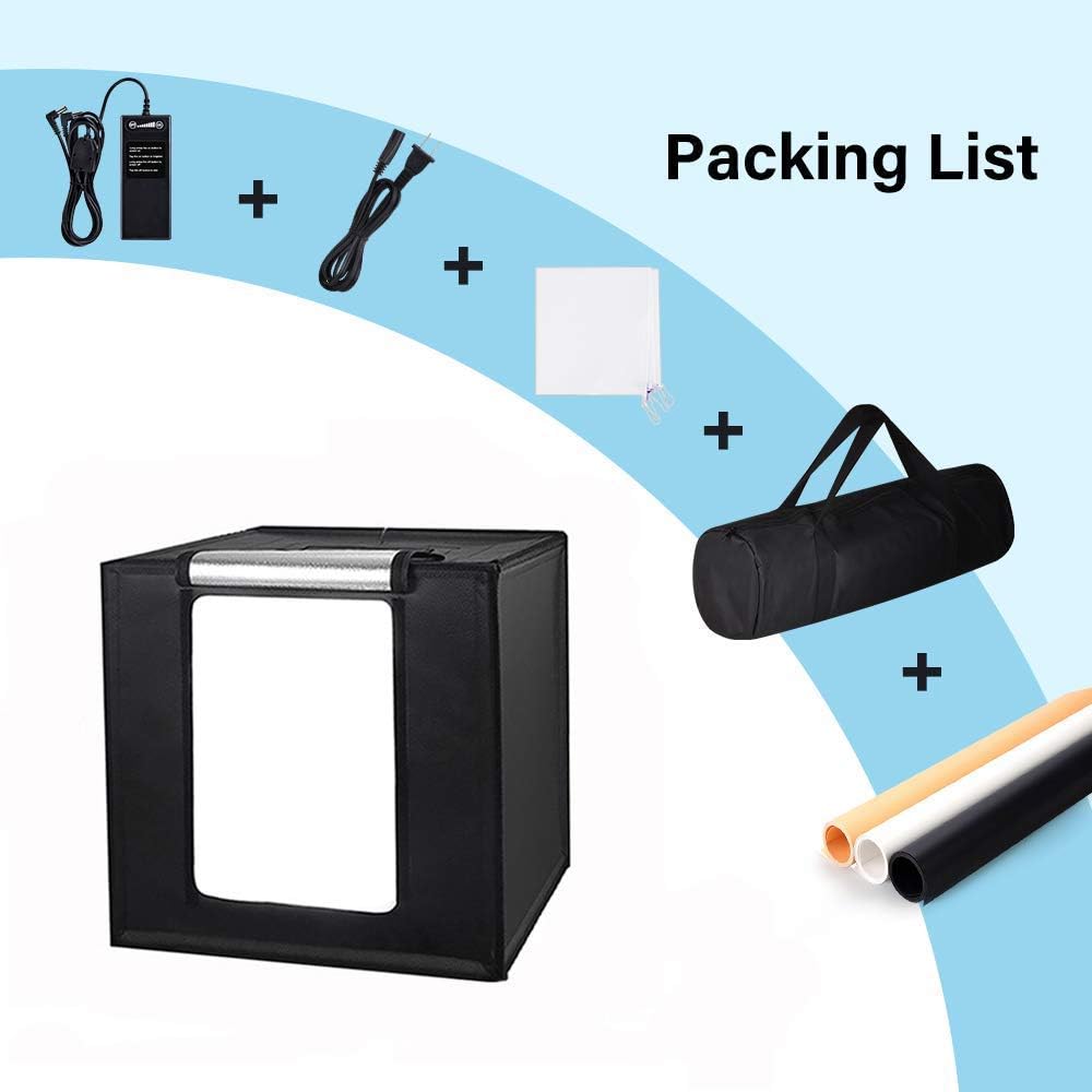 Portable Foldable 32 x 32 Inch Photo Studio Light Box with 3 Color Backdrops H75008