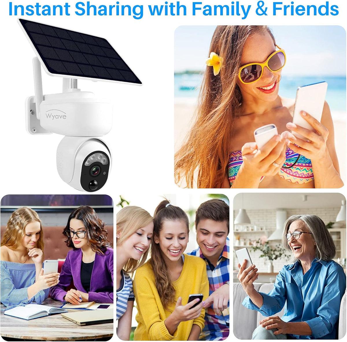 Battery Powered 1080P Solar Security Camera K35105