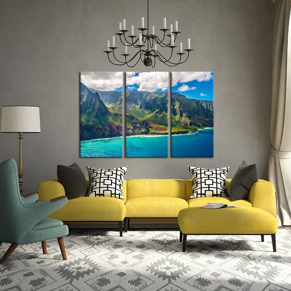 Large Nature Art Poster Print on Canvas 16x32inchx3pcs B34093