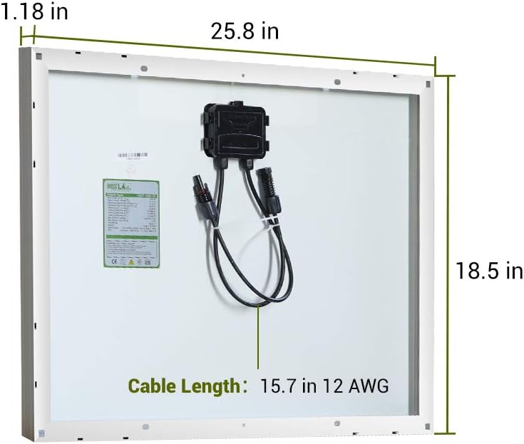 50 Watt 12 Volt Polycrystalline Portable Solar Panel Pack of 2 T7978