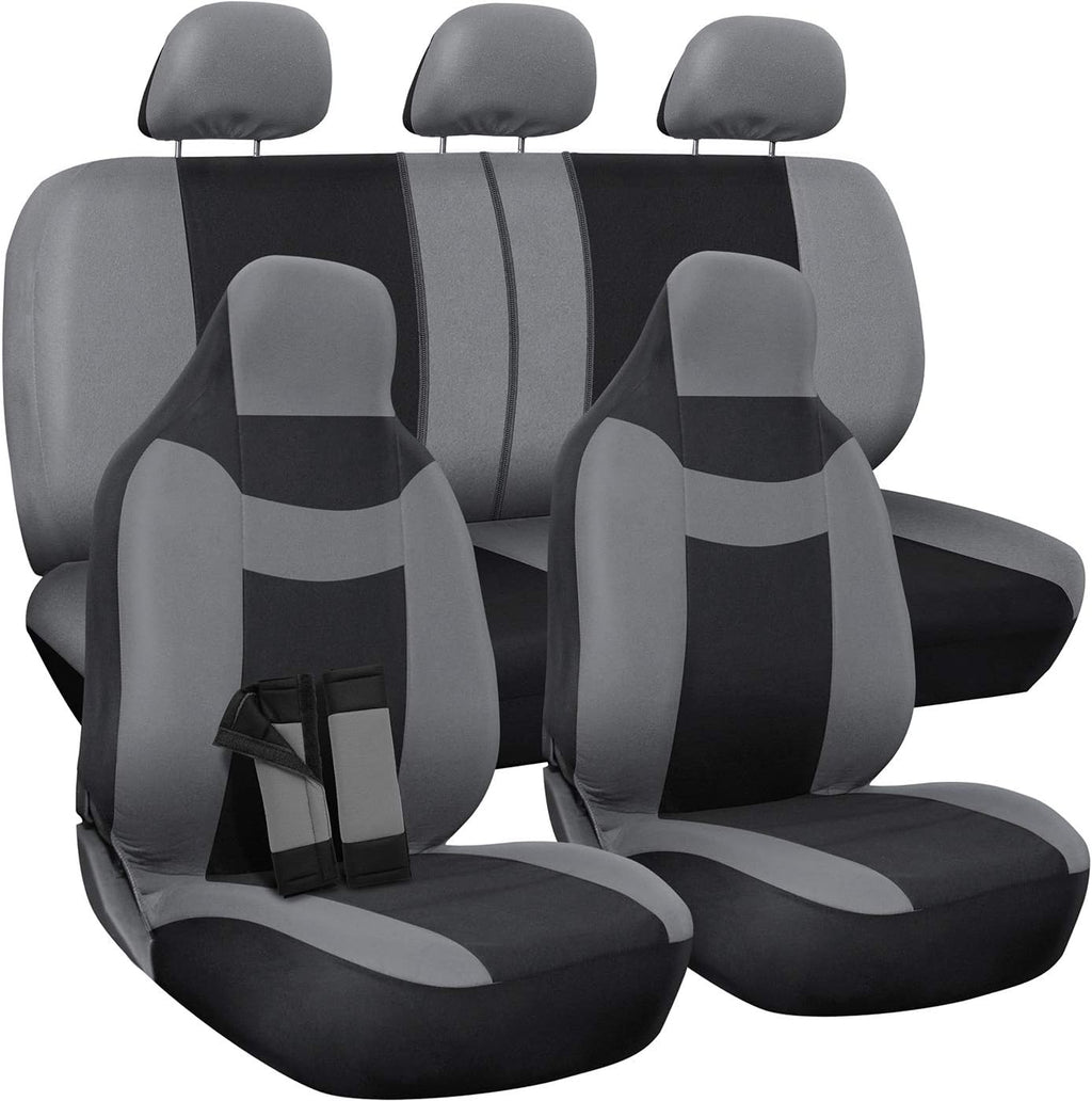 Poly Cloth Car Seat Cover 10 pc Set R7450