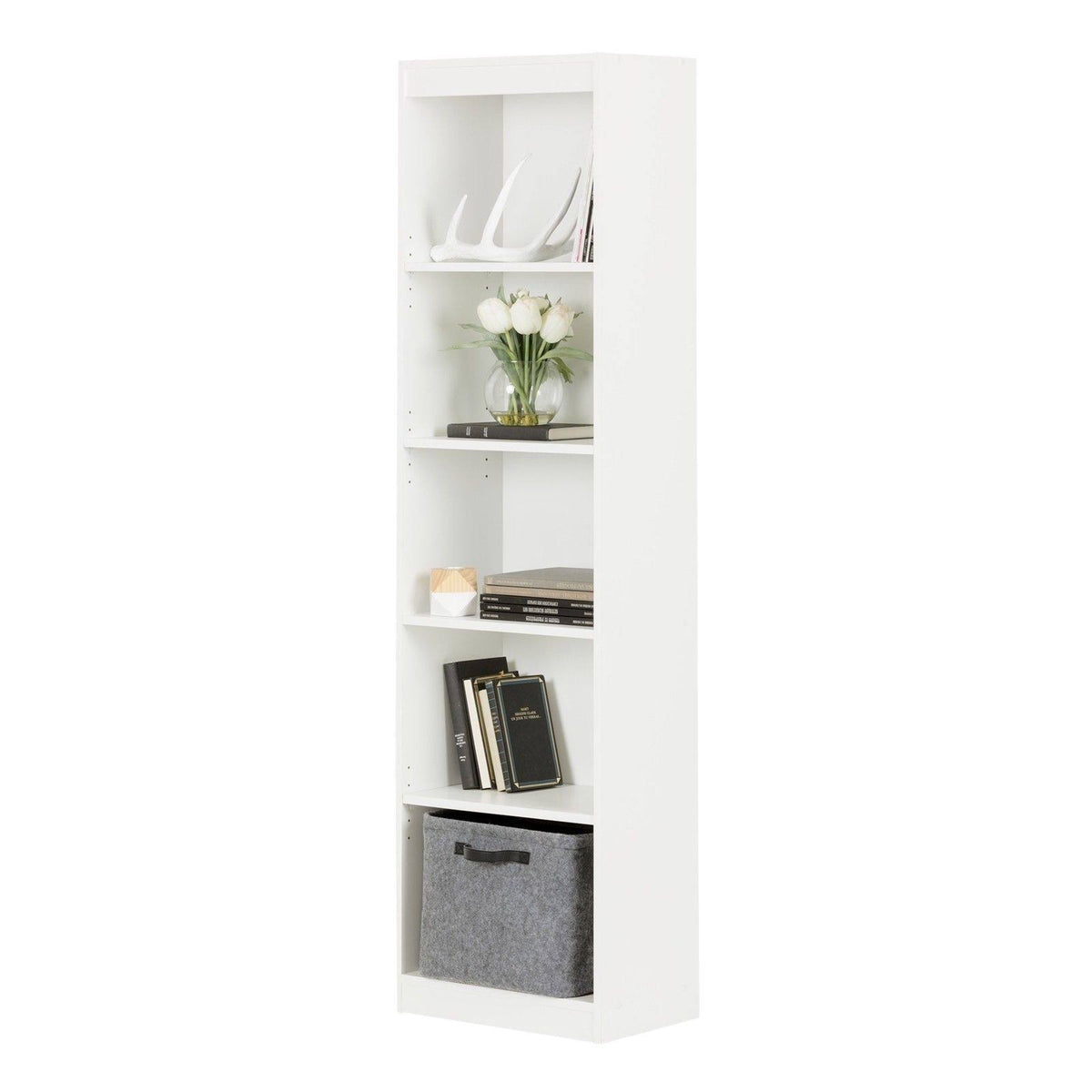 5-Shelf Narrow Bookcase G1401