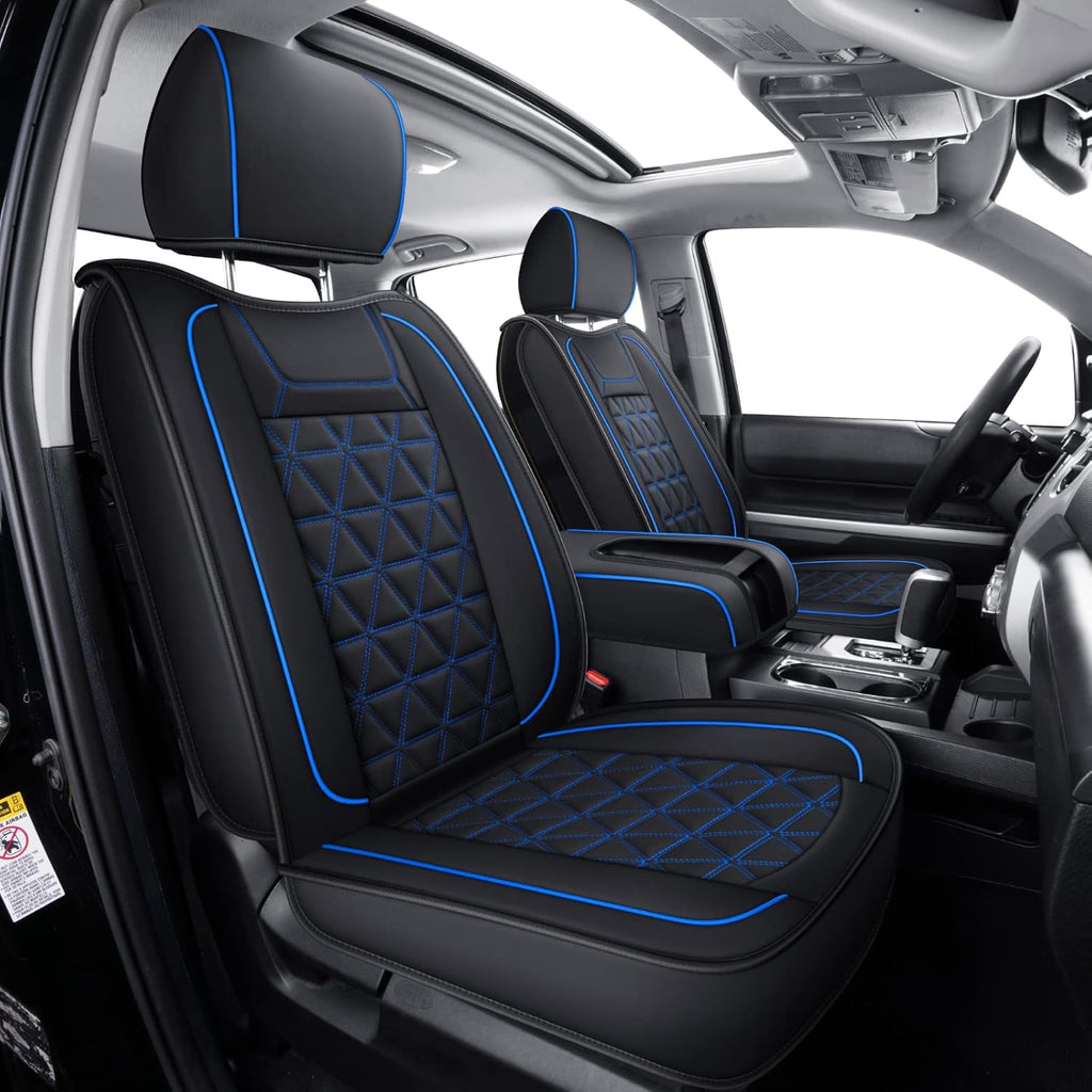 Waterproof Front Seat Covers with Faux Leather P3906
