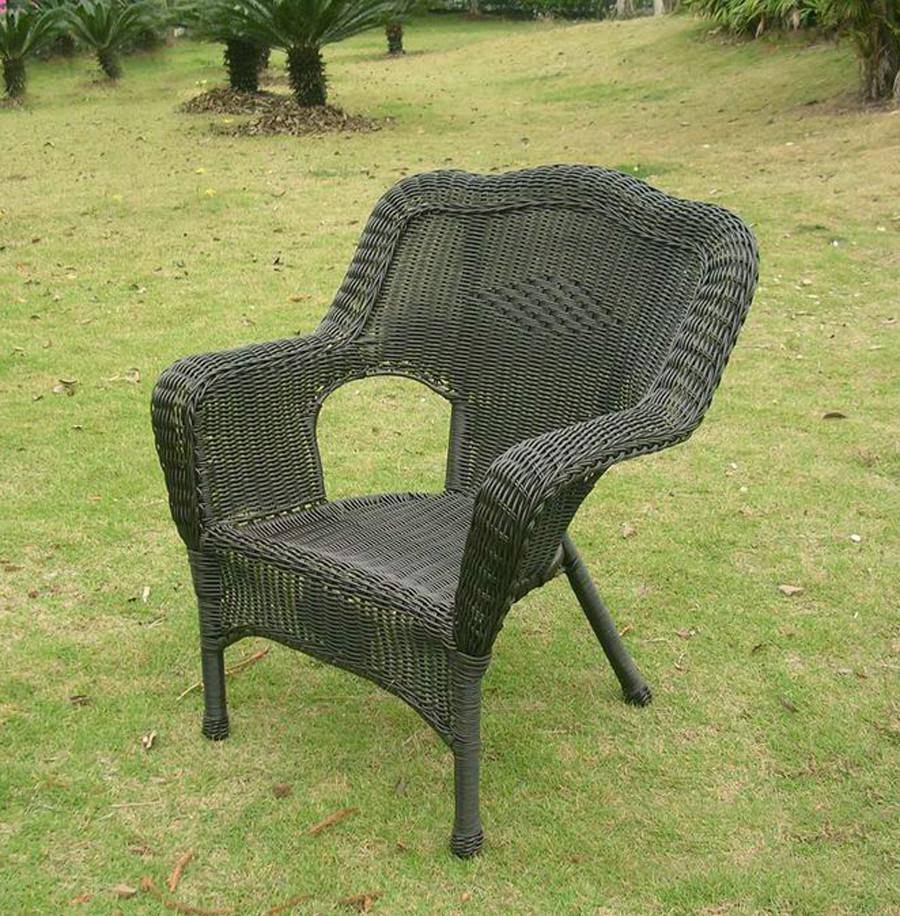Resin Wicker Patio Chairs Set of 2 G327807