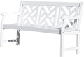 White Acacia Wooden Bench A22079