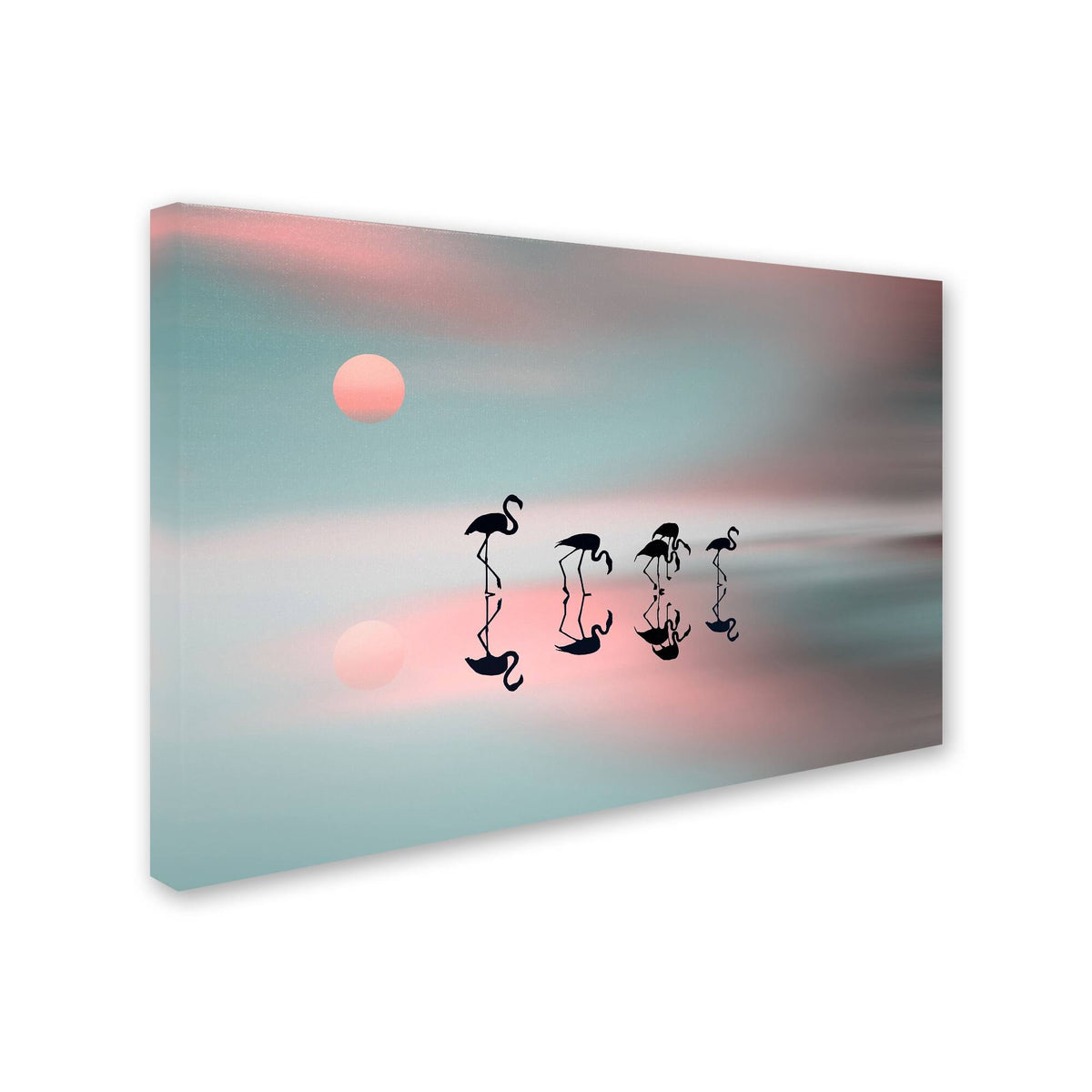 Flamingos Canvas Art U9205