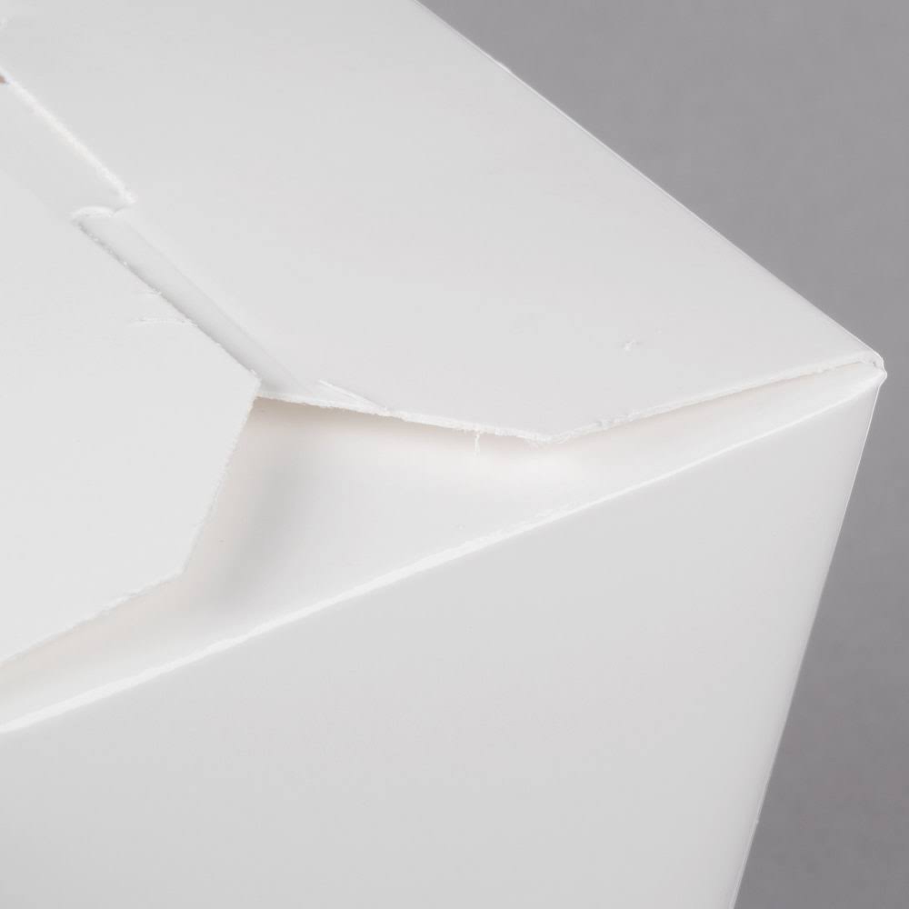 White 26 oz Microwavable Paper Take-Out Container 500/Case P498