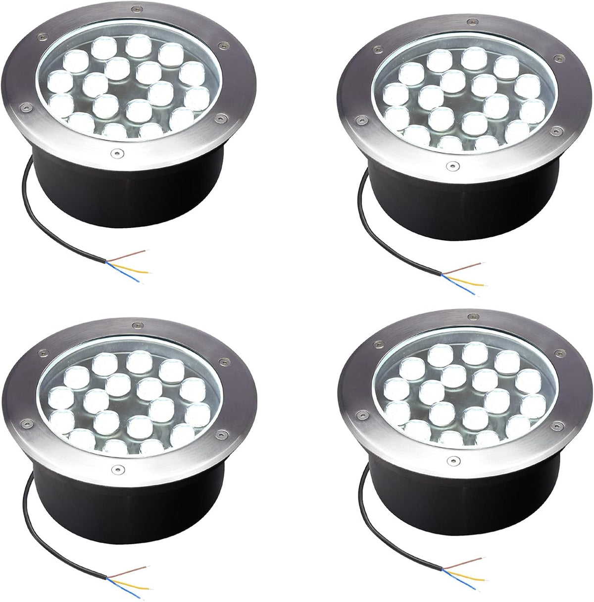 5W Waterproof White LED Well Landscape Light Pack of 4 O302969