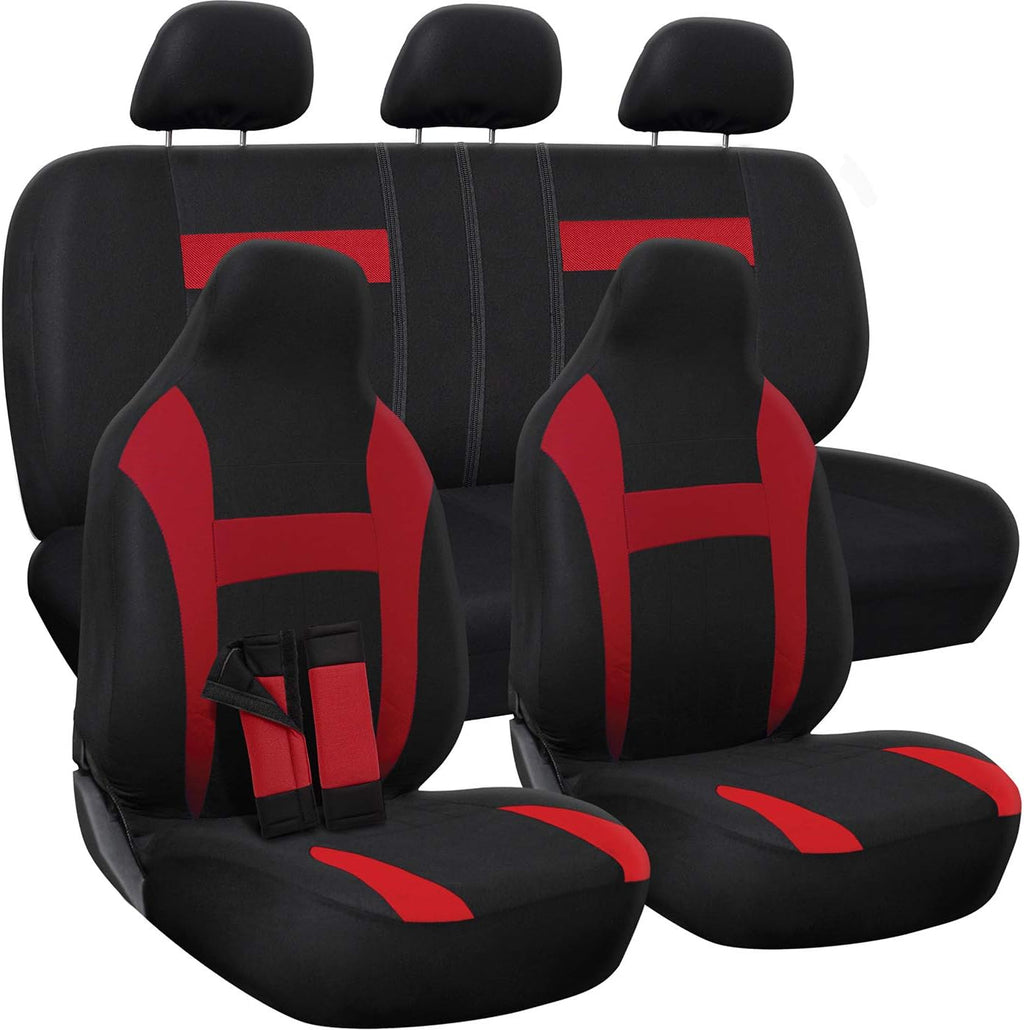 Poly Cloth Car Seat Cover 10 pc Set R7450