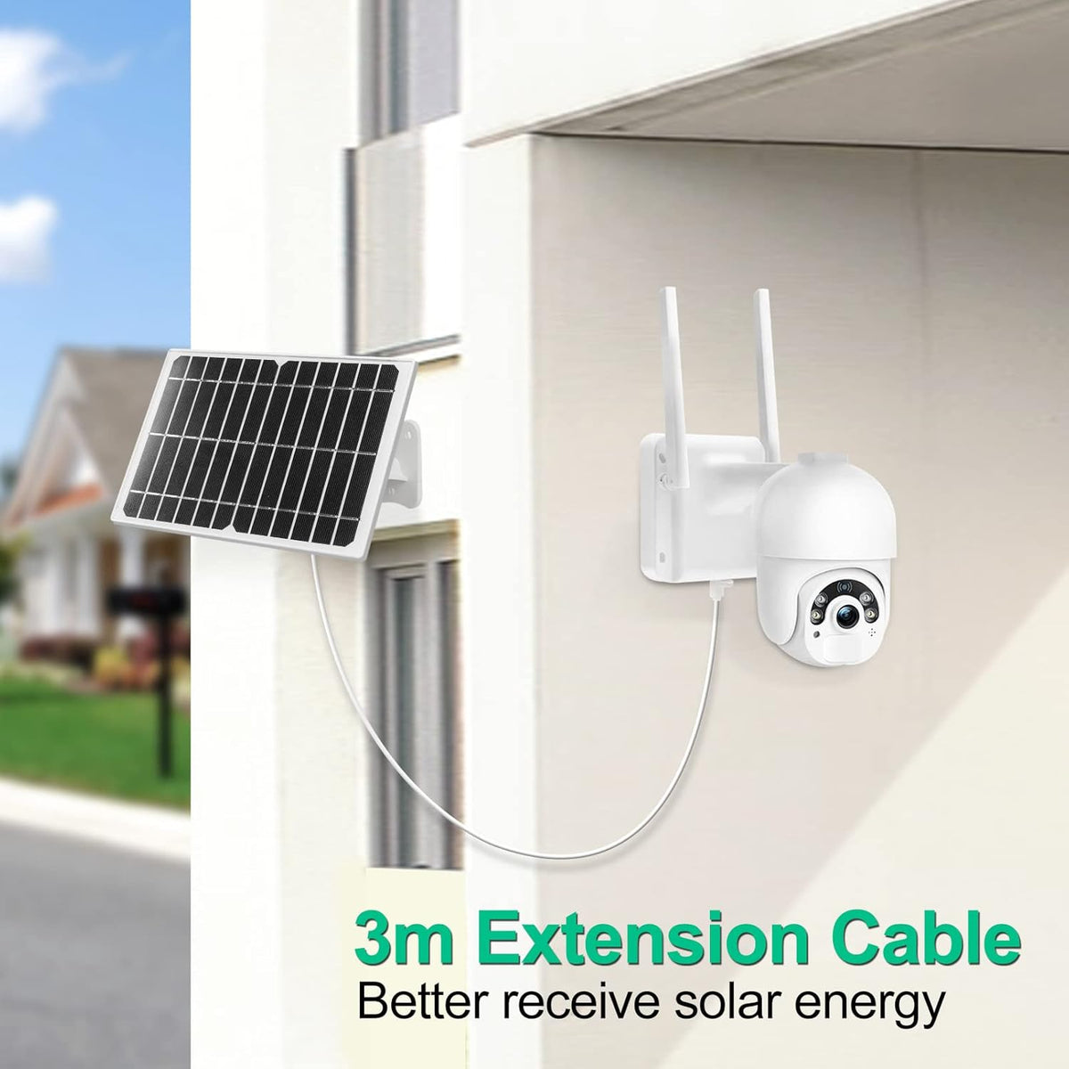 Wireless Solar Security Camera with 1080P Night Vision K4918