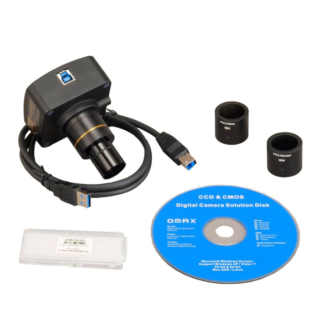 8MP USB3.0 Digital Microscope Camera with Calibration Slide F362563