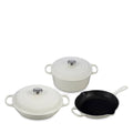 White 5 Pc Cast Iron Set R870543