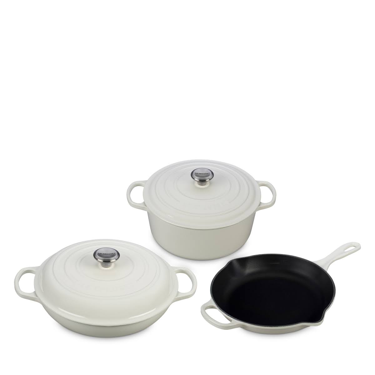 White 5 Pc Cast Iron Set R870543