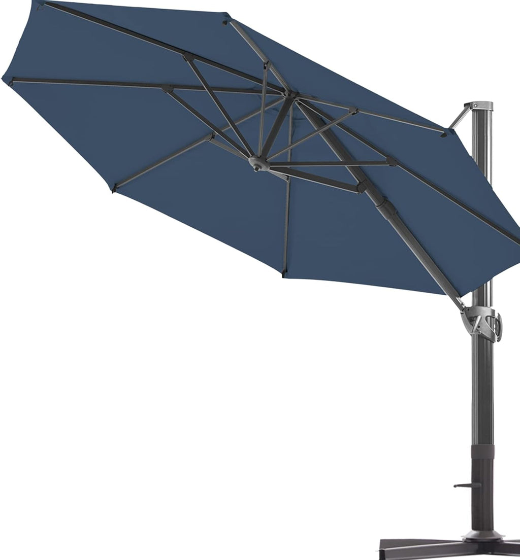 11 ft. 2 Tier Aluminum Cantilever Offset Patio Umbrella P61218
