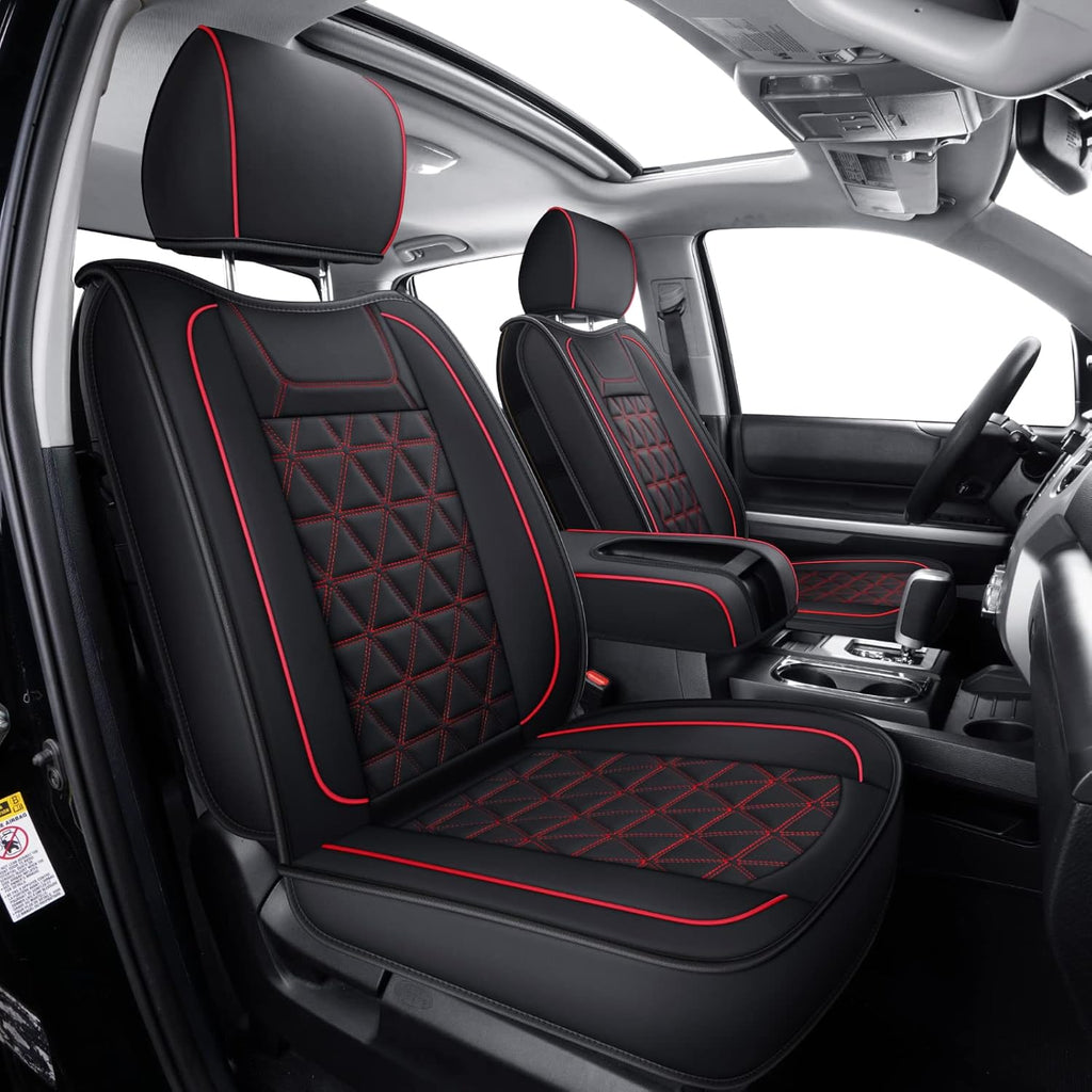 Waterproof Front Seat Covers with Faux Leather P3906