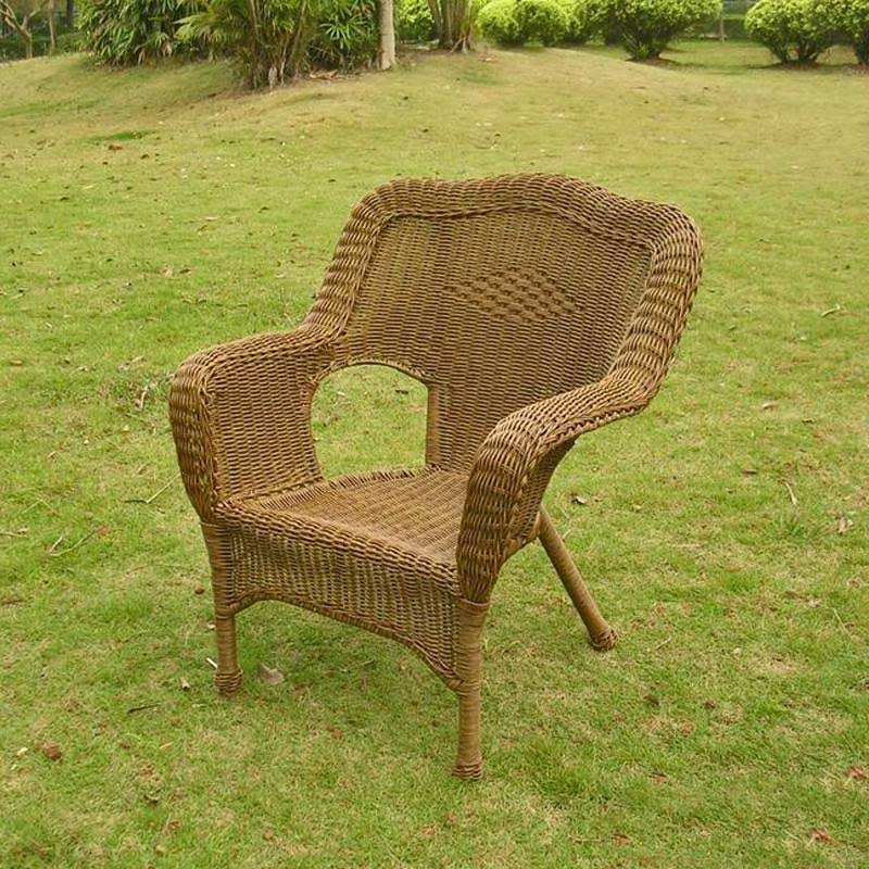 Resin Wicker Patio Chairs Set of 2 G327807