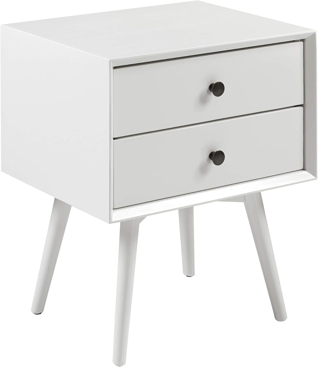 Wood 2 Drawer Nightstand Side Table Z31447