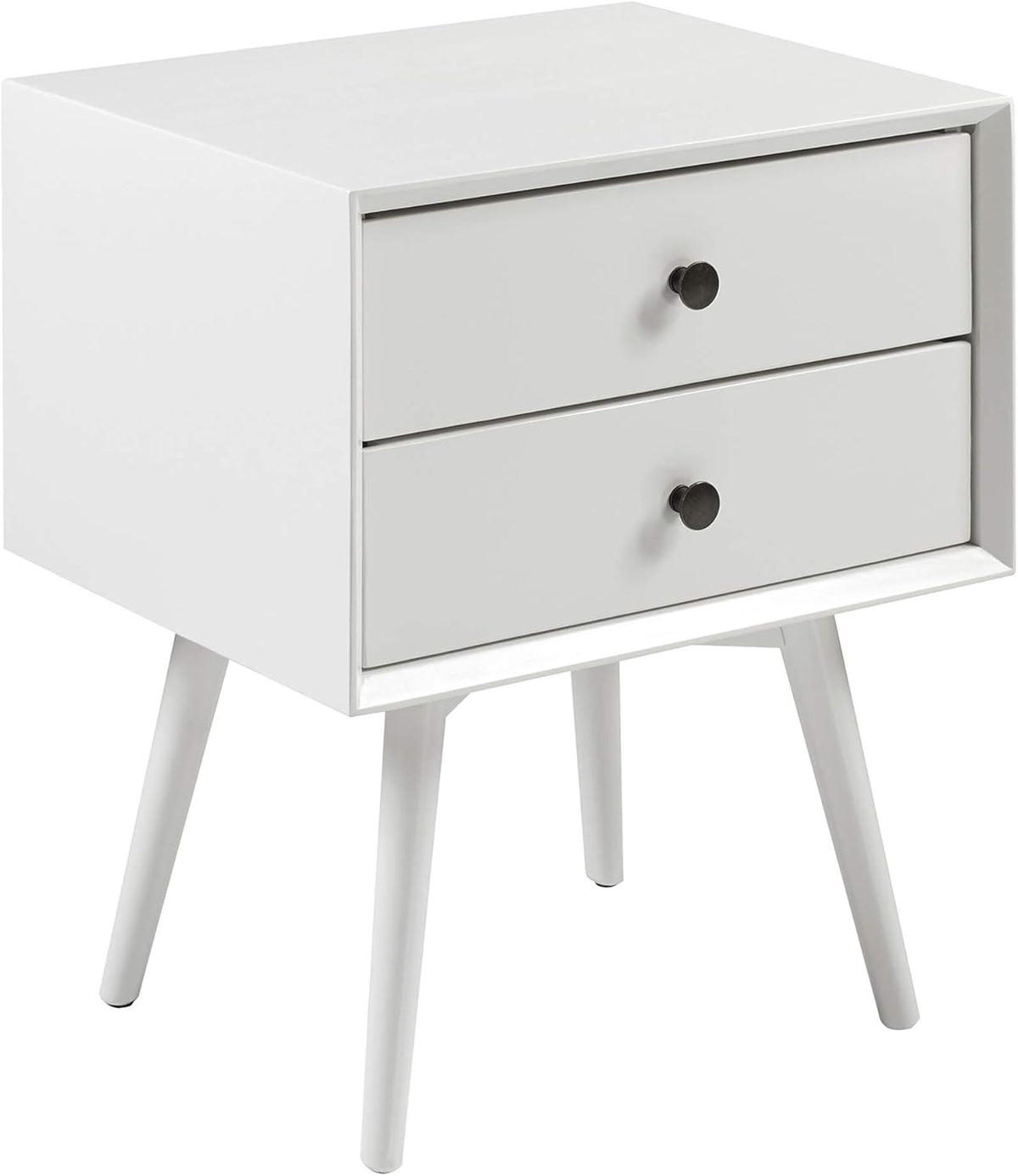 Wood 2 Drawer Nightstand Side Table Z31447