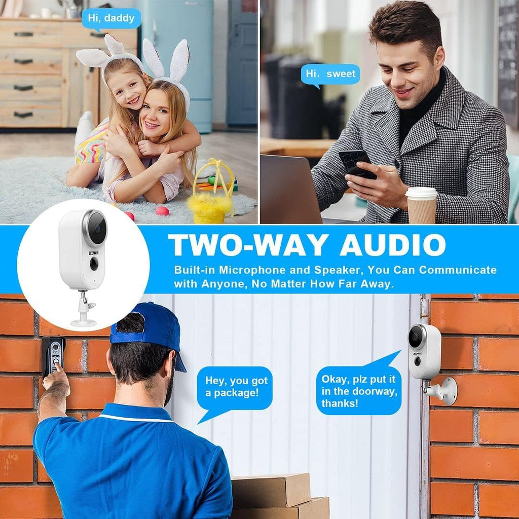 1080P HD Wireless Rechargeable Battery Powered WiFi Security Camera W787900