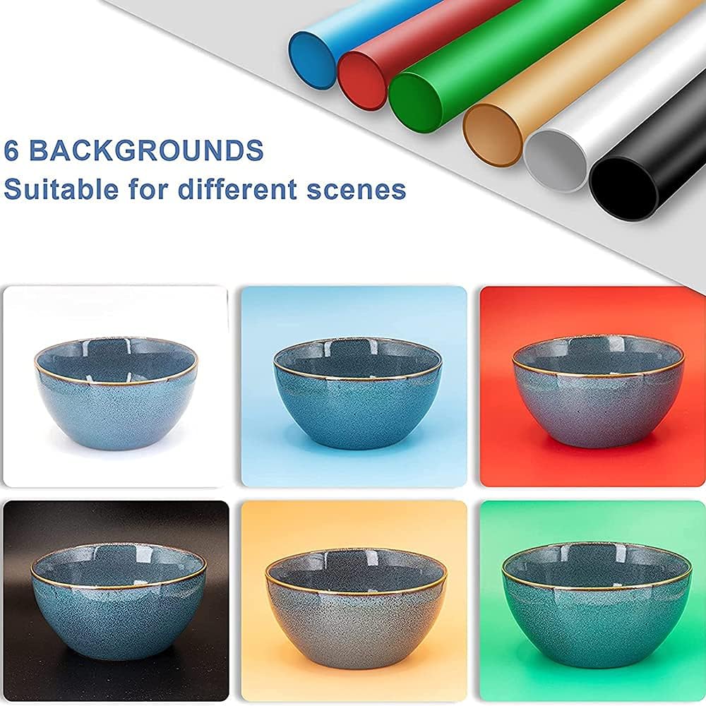 Portable Foldable 32 x 32 Inch Photo Studio Light Box with 3 Color Backdrops H75008
