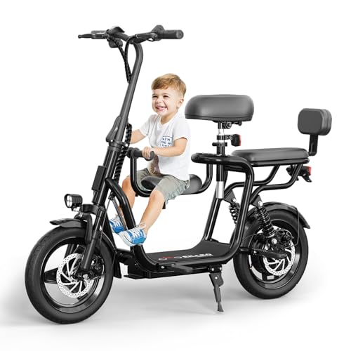 Electric Scooter with Seat, 36V/48V, 350W/500W Motor, 20 Mile Range, 17.4mph A33981