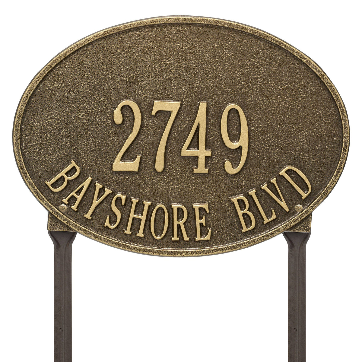 Two Line Address Plaque Q2455