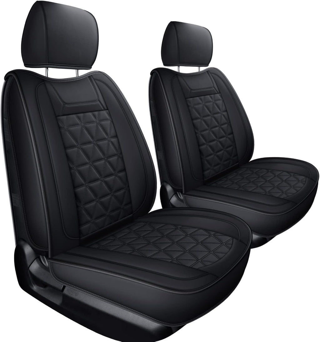 Waterproof Front Seat Covers with Faux Leather P3906