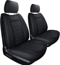 Waterproof Front Seat Covers with Faux Leather P3906