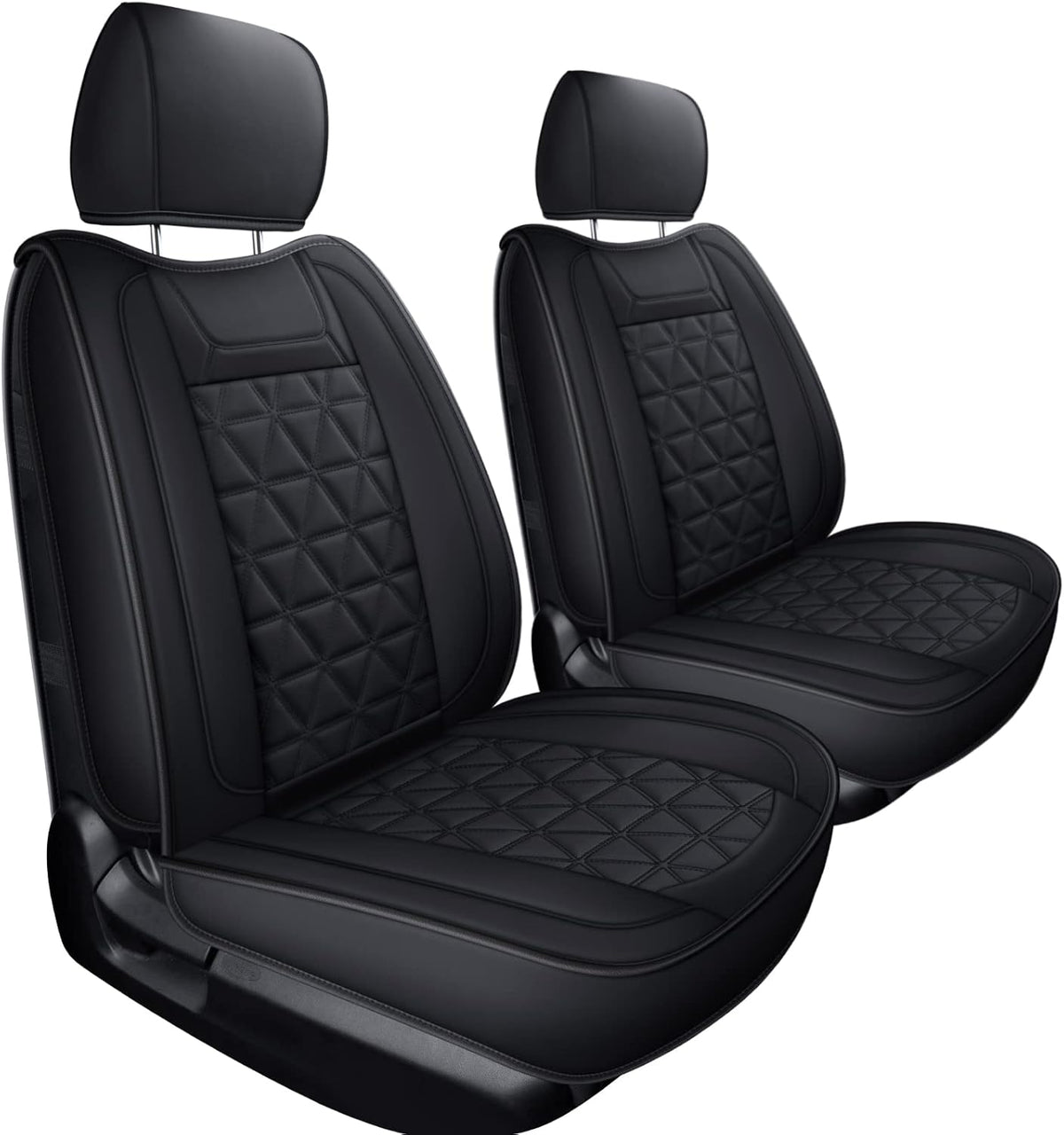 Waterproof Front Seat Covers with Faux Leather P3906