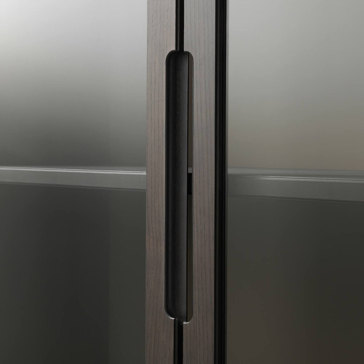 Brown Glass-Door Cabinet H569692
