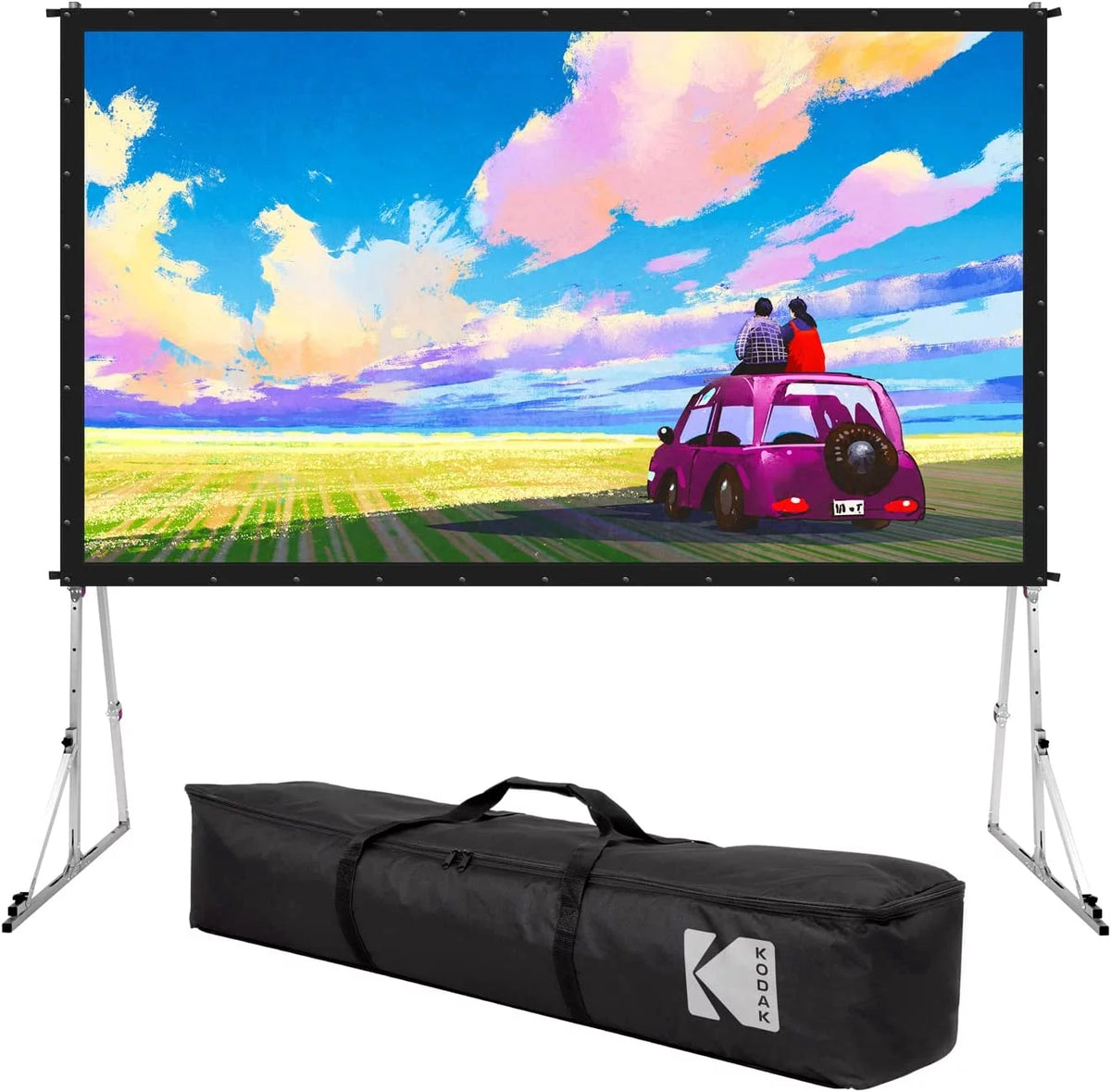 Portable Projector Screen with Stand and Carry Case A42466