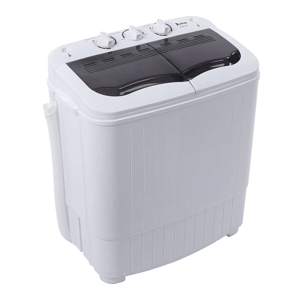 14.3LBS Semi-automatic Compact Twin Tub Washing Machine E101447