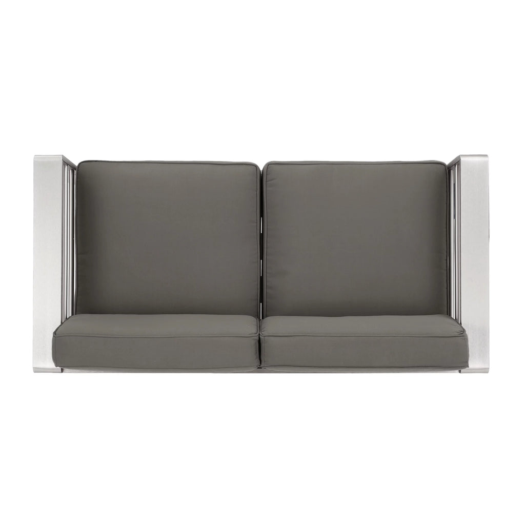 7-Seater Aluminum Patio Sofa Set with Coffee Table I85868