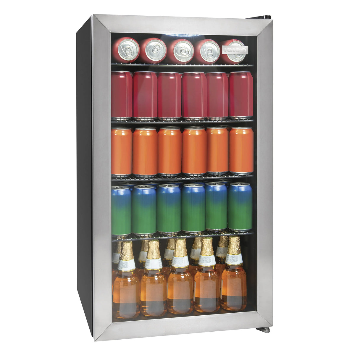 3.5 Cu. Ft. 135 Can Stainless Steel Beverage Cooler N264383