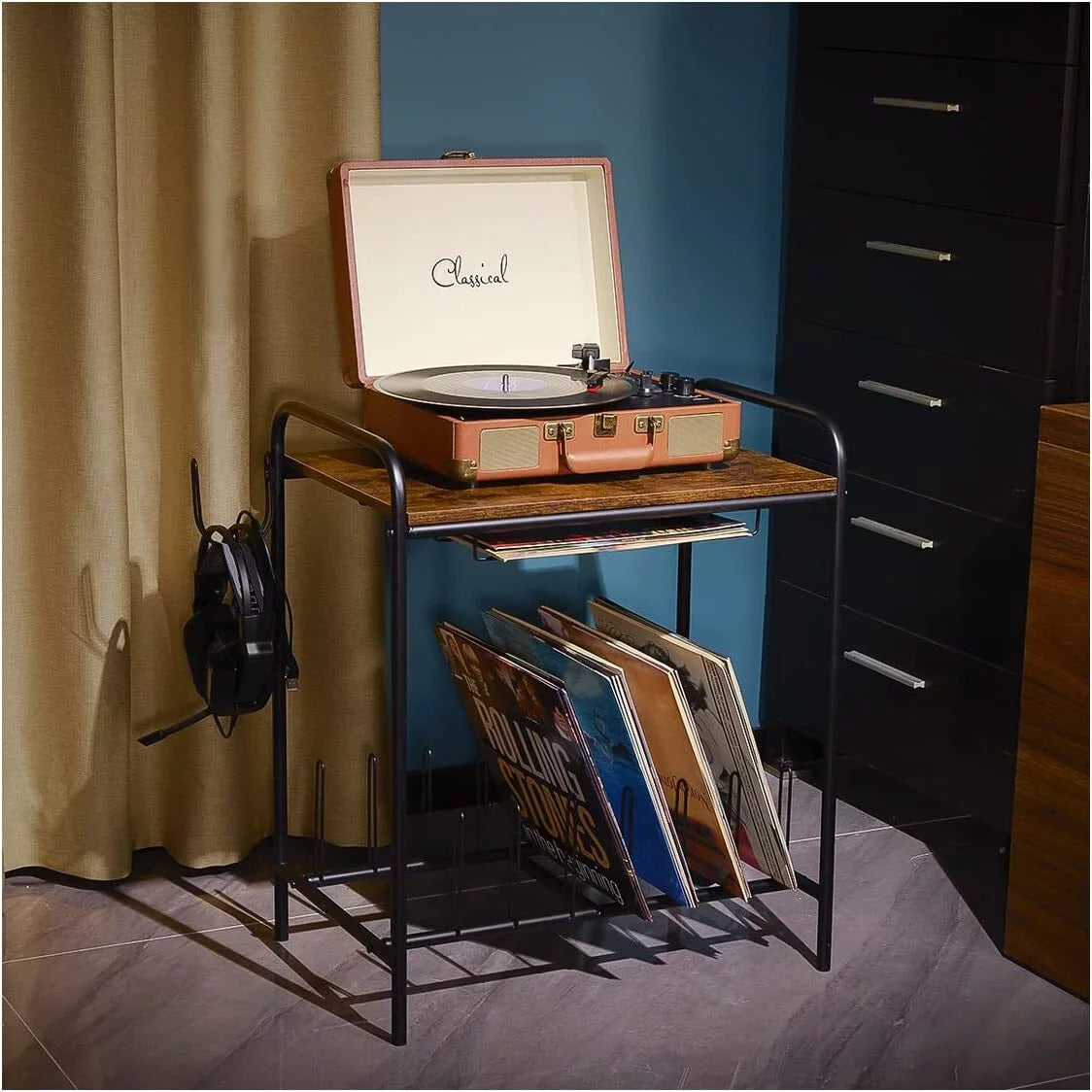 Vinyl Record Storage Cabinet L668