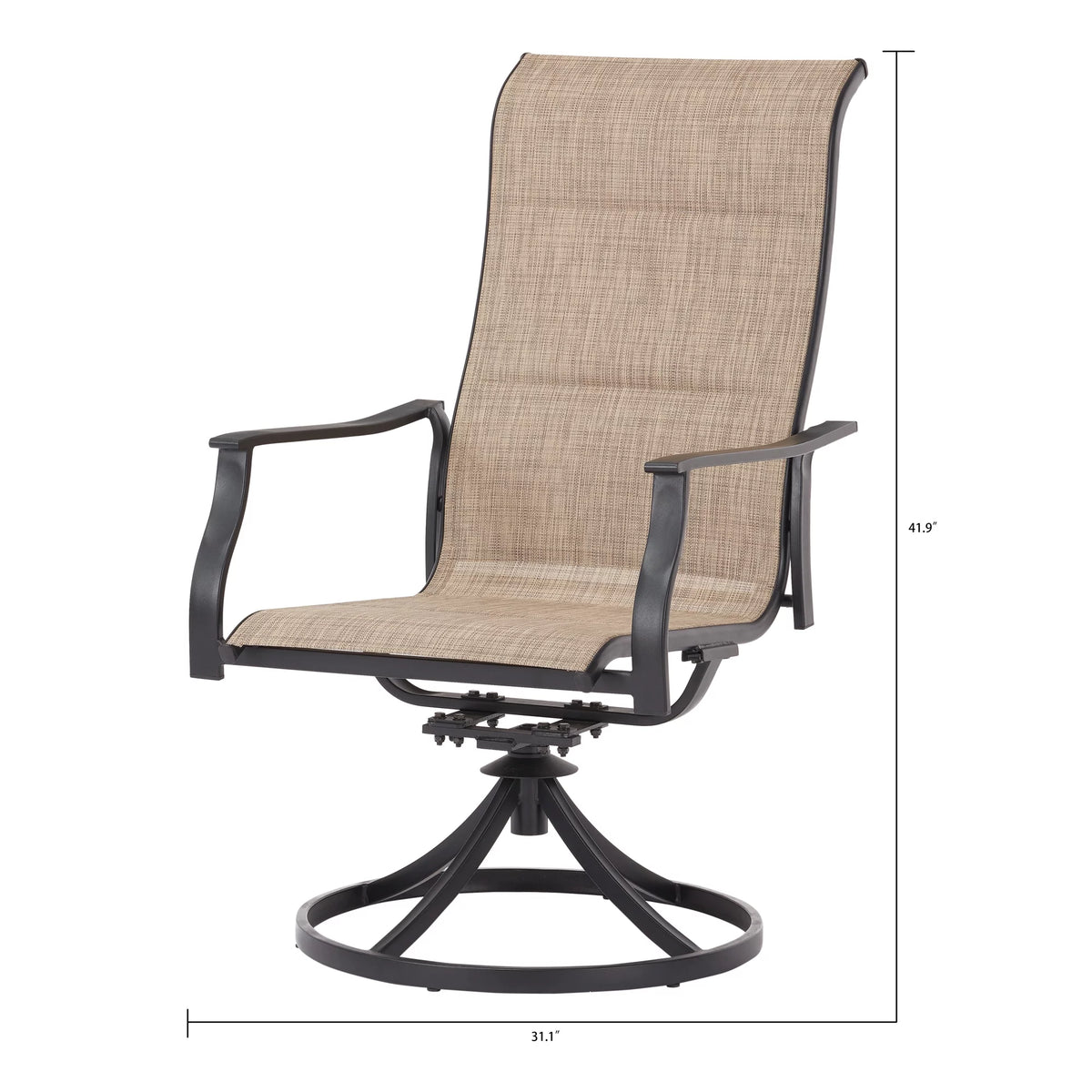 4-Piece Outdoor Patio Dining Chairs with Padding H6226