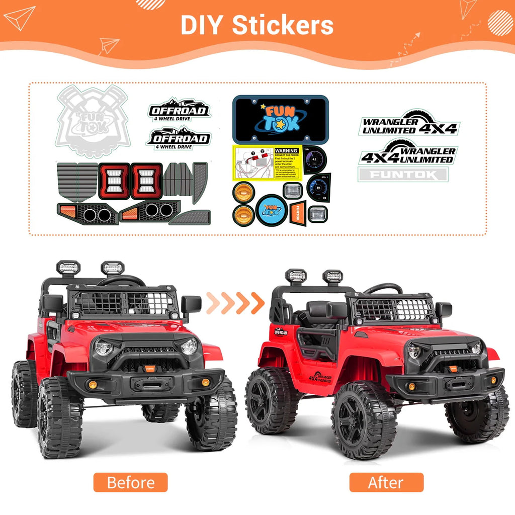 12V Electric Ride on Toy Car with Remote Control U56084