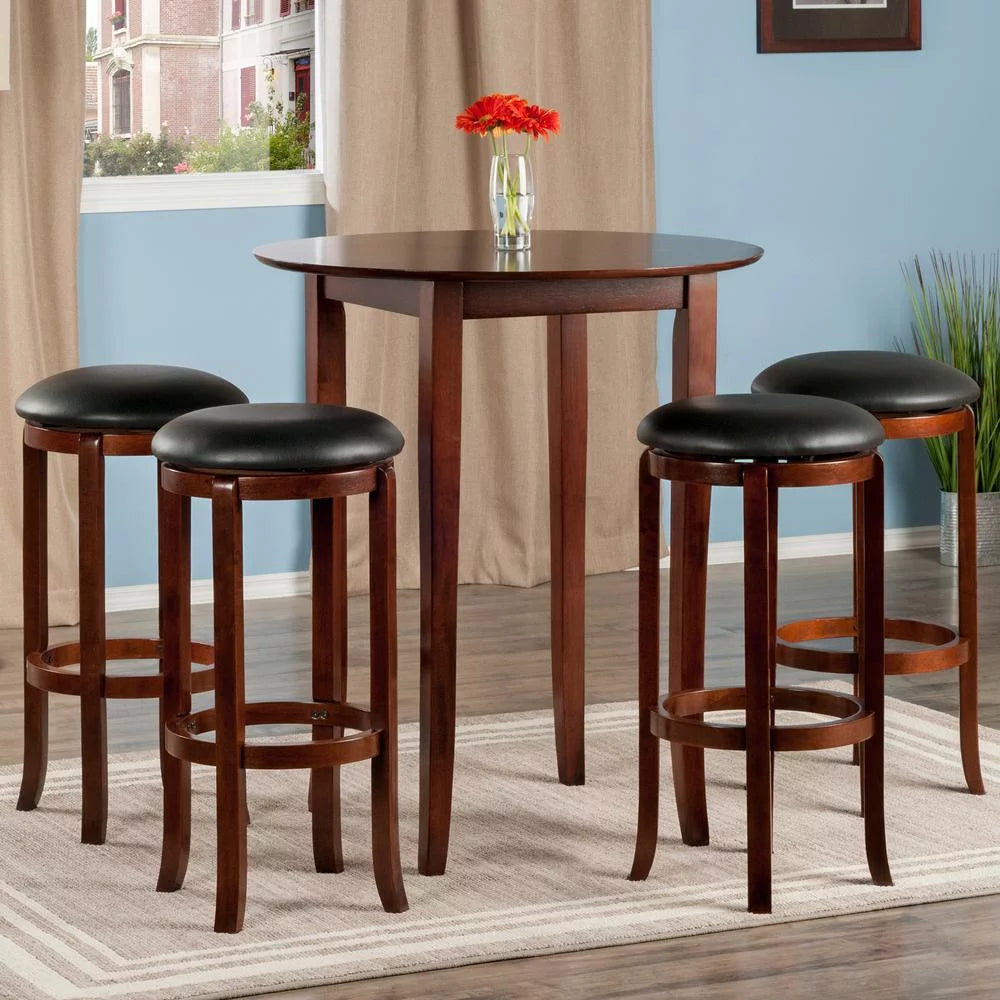 5 Pc Walnut Finish Pub Set M659355