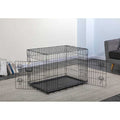 2-Door Metal Dog Crate with Divider Z4392