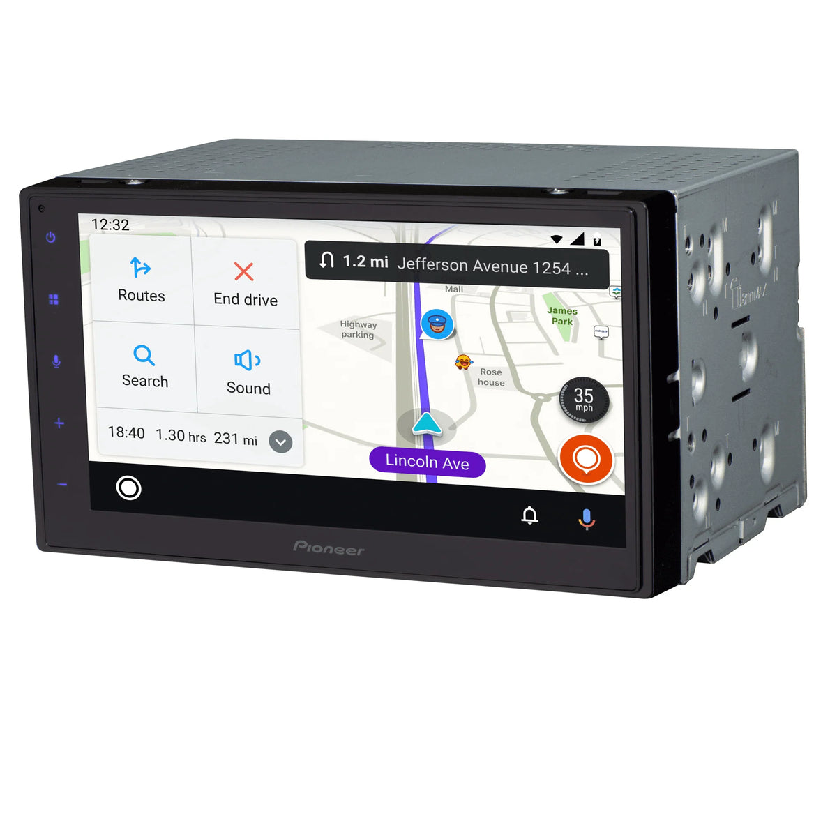 Double Din Digital Media Receiver with 6.8 Touchscreen and Bluetooth H511