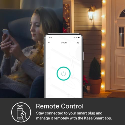 Outdoor Smart Plug with 2 Sockets, Black R9610