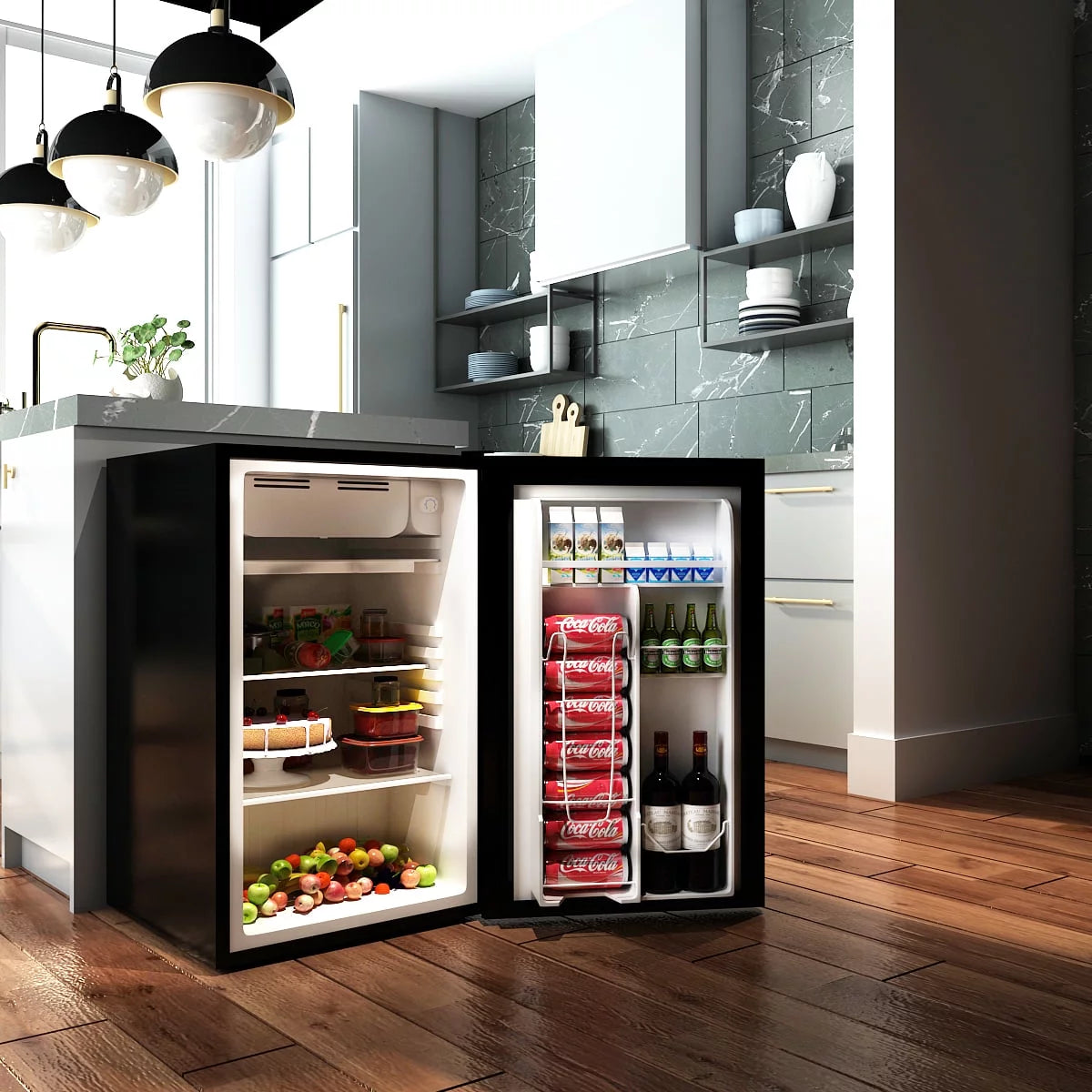 3.2 Cu.Ft. Compact Mini Fridge Freezer Reversible Door Z30690