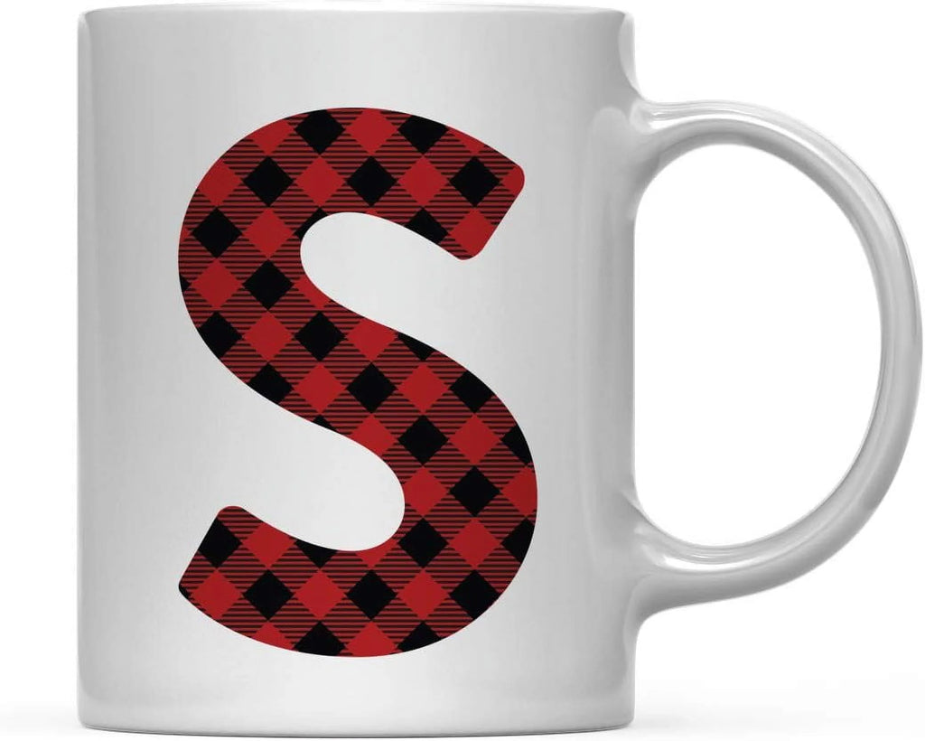 Hot Chocolate Coffee Mug Gift, Red Plaid, 1-Pack, Includes Gift Box V368